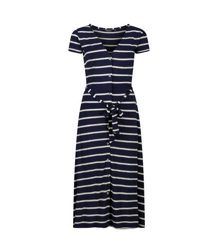 Regatta Womens/Ladies Maisyn Stripe Shirt Dress (Navy/White) - UTRG6828