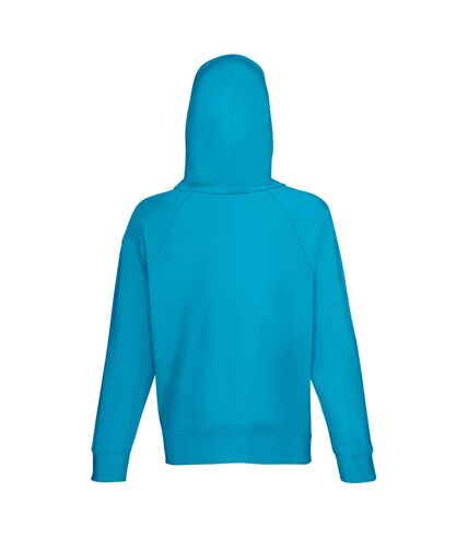 Fruit Of The Loom Mens Lightweight Hooded Sweatshirt / Hoodie (240 GSM) (Azure Blue)