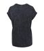 T-shirt À Épaules Allongées Délavé À L'acide Pour Femmes/femmes Noir Build Your Brand-3