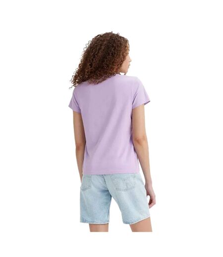 Womens/ladies Perfect V Neck T-shirt Lilac Levis