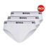 Lot De 3  Slips Homme Blanc Boss-2