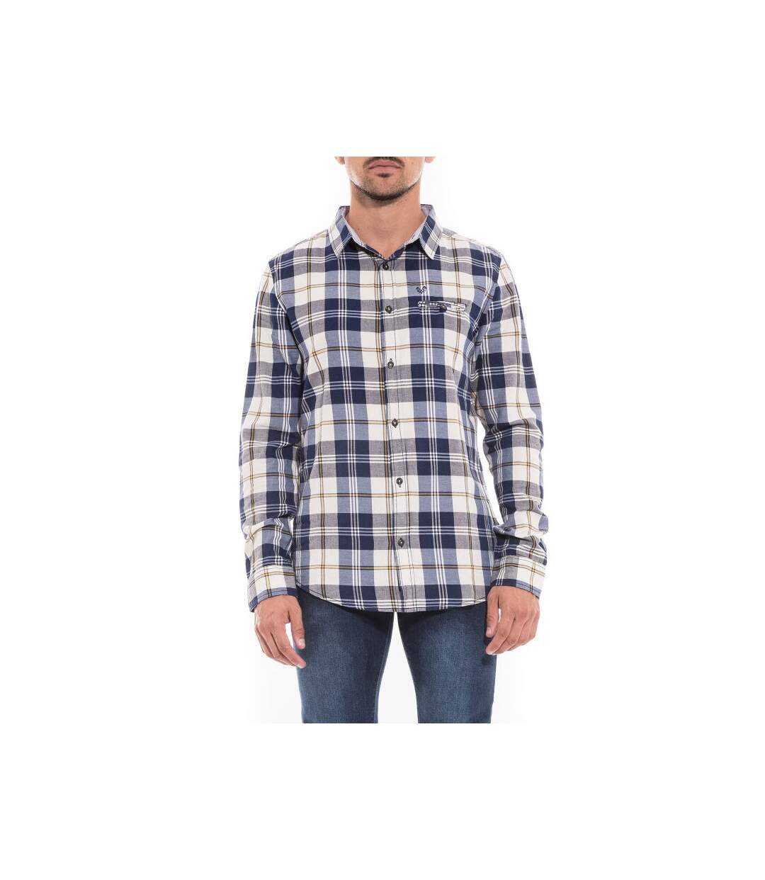 Chemise manches longues carreaux TUDINOX-1