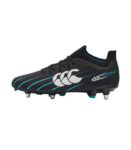 Mens Speed Logo Rugby Boots Jet Black Canterbury