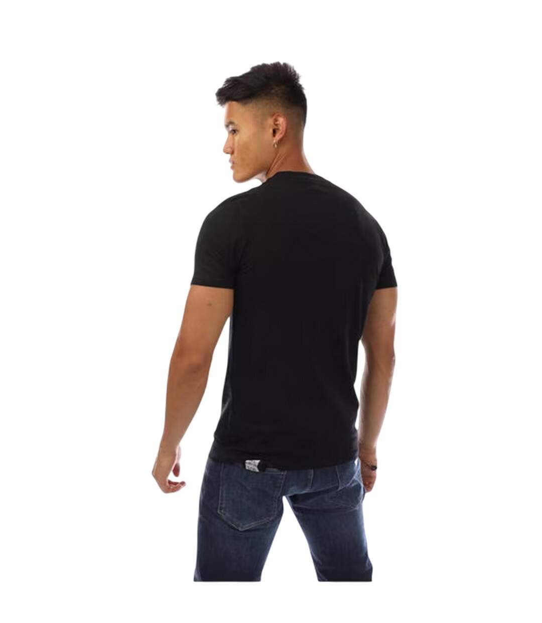 T-shirt Motif/style Logo Bouclier Homme Noir Blanc Aquascutum-2