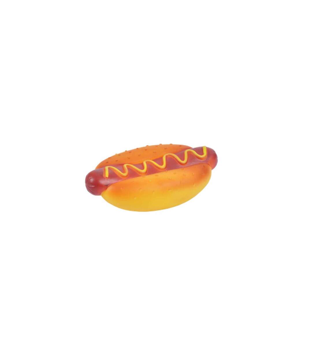 Jouet pour Chien Hot Dog 15cm Orange-2