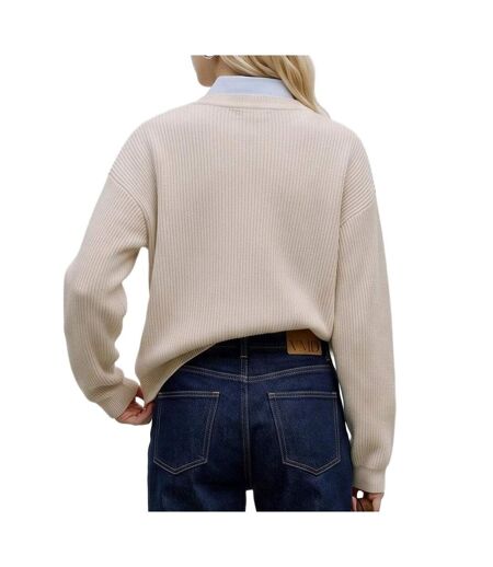 Pull beige femme vero moda gold lux