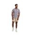 Mens fern short-sleeved shirt navy Raging Bull-3