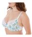 Soutien-gorge grand maintien C, D et E ivoire/turquoise Sweet Heart-2