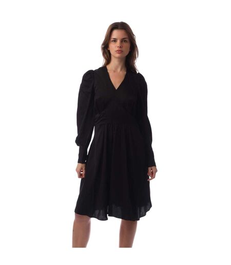 Robe Mi-longue Donny Femme Noir Boss