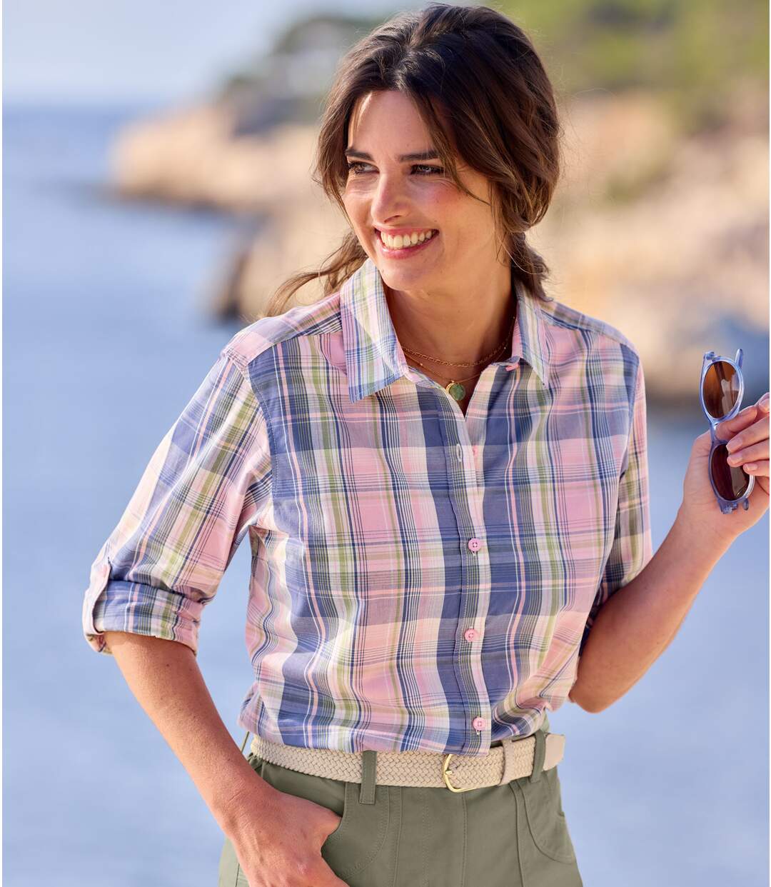 Women's Spring Checked Shirt-2