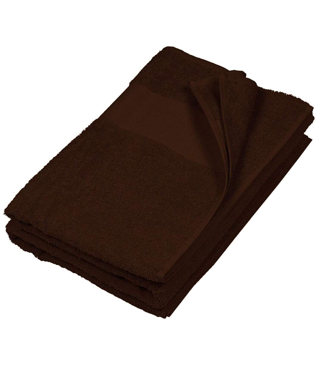 Serviette de bain 70 x 140 cm - K113 - Marron chocolat-2