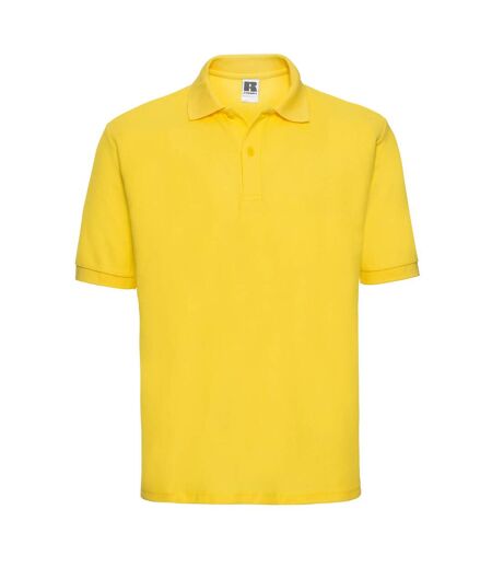 Russell Mens Polycotton Pique Polo Shirt (Yellow)