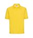 Russell Mens Polycotton Pique Polo Shirt (Yellow)