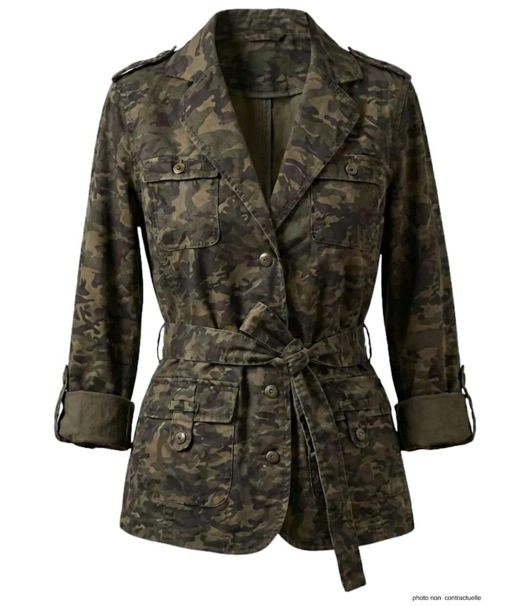 Veste Saharienne Femme Malice1 Motif Camouflage-2