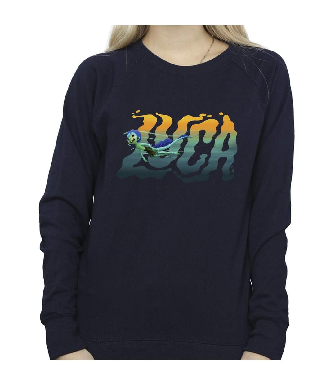 Disney - Sweat LUCA SWIM - Femme (Bleu marine) - UTBI23285-3