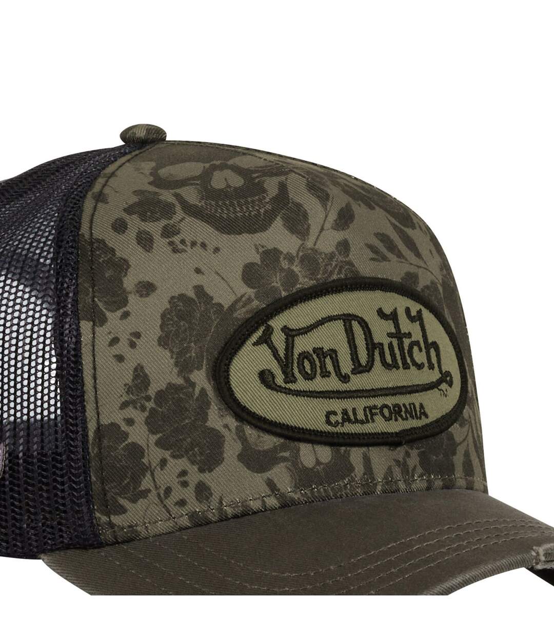 Casquette trucker avec filet Print Skull Vondutch-3