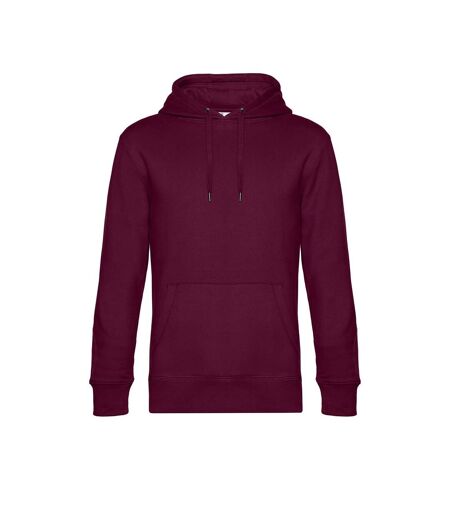 Mens King Hooded Sweater Cerise Foncée B&C