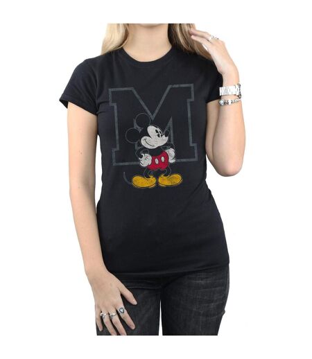 Disney Femme/Les femmes Mickey Mouse Classic M T-Shirt en coton (Noir) - UTBI31006