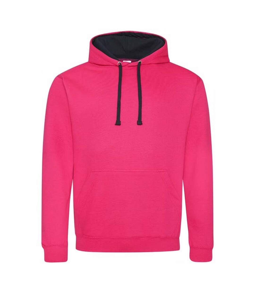 Sweat À Capuche Varsity Adulte Rose Vif Bleu Marine Français Awdis-1