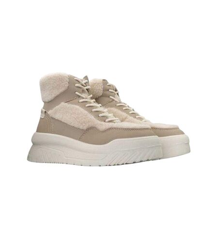 Baskets Motif/style Logo Femme Beige Lee Cooper