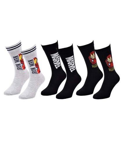 Chaussettes Pack Cadeaux Homme SUPERHEROS Pack 3 Paires IRON24