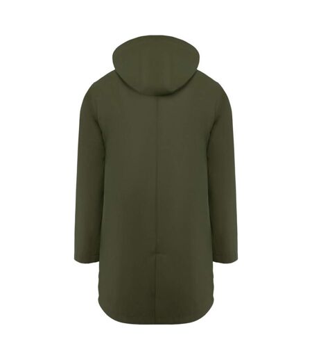 Roly Mens Sitka Waterproof Raincoat (Dark Military Green)