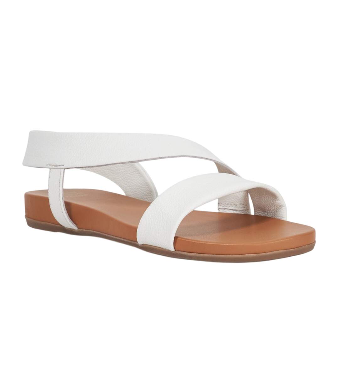 Womens/ladies Lucina Leather Flat Sandals White Dune London-1
