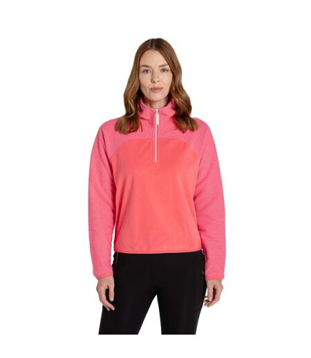 Haut Polaire À Col Montant Zippé Selina Femme Rose Corail Craghoppers