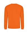 AWDis Just Hoods AWDis Unisex Crew Neck Plain Sweatshirt (280 GSM) (Burnt Orange)