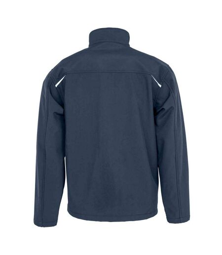 Veste Softshell Homme Bleu Marine Result Genuine Recycled