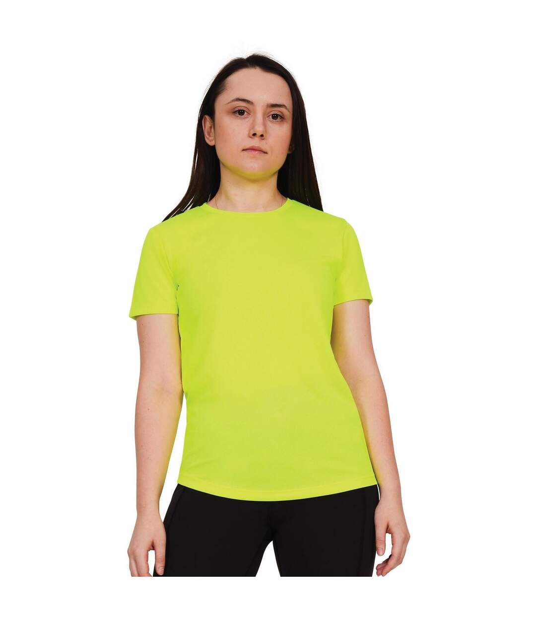 T-shirt original tech femme jaune vif Casual Classics