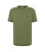 Mens Tape Taped Shoulders T-shirt Green Moschino-2