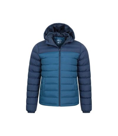 Mens Seasons Padded Jacket Teal Mountain Warehouse