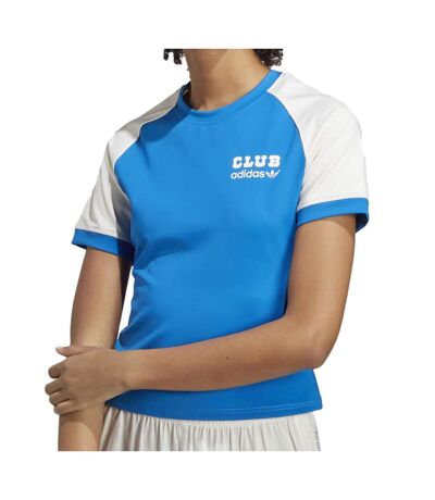 T-shirt Bleu Femme Adidas Club Tee IB5806 - L