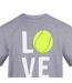 Mens Love Tennis T-shirt Grey AWD-3
