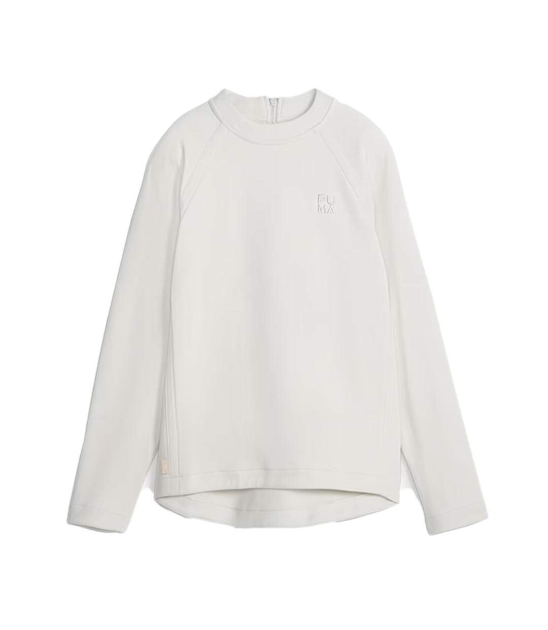 Sweat blanc femme puma infuse - l-1