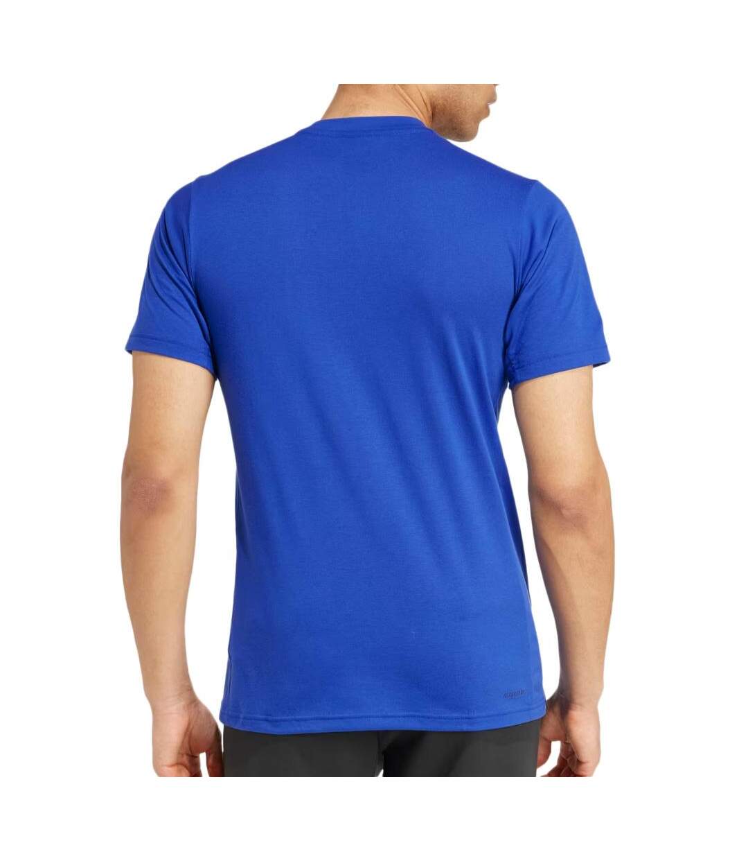 T-Shirt bleu homme adidas camo-2
