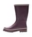 Womens/ladies Amelia Wellington Boots Fig Regatta-3