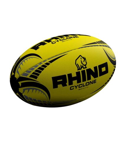 Ballon de rugby cyclone taille 5 jaune Rhino