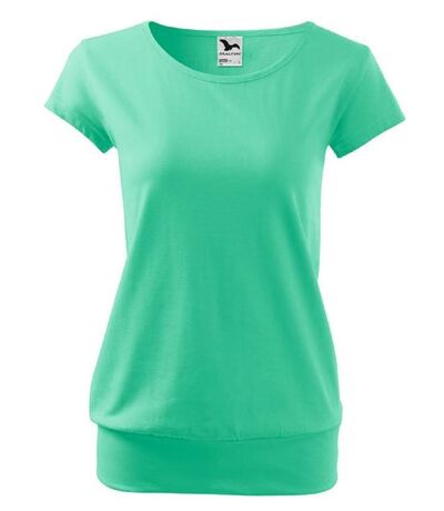 T-shirt style silhouette fluide - Femme - MF120 - vert menthe