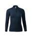 Polo Manches Longues Femme Bleu Marine Malfini-1