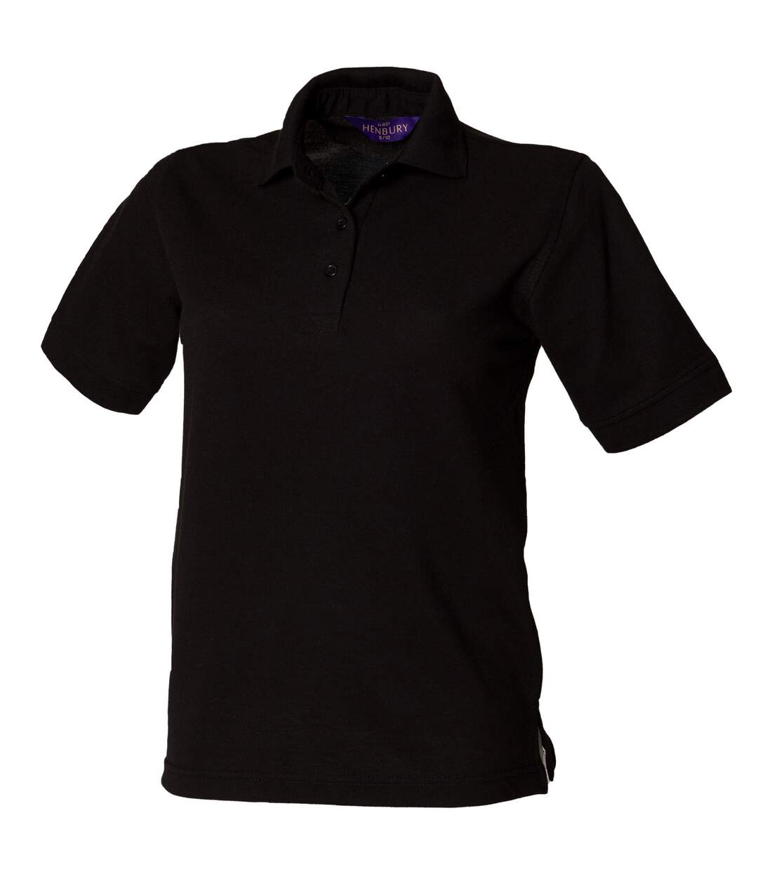 Polo à rétention de forme femme noir Henbury