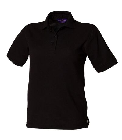 Henbury Womens/Ladies 65/35 Polo Shirt (Black) - UTRW626