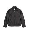 Burton Mens Leather Collared Jacket (Black)