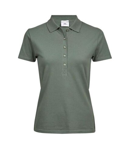 Polo luxury femme vert de gris Tee Jays