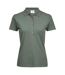 Polo luxury femme vert de gris Tee Jays-1