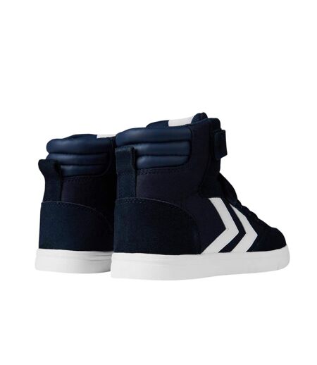 Baskets Motif/style Rayures À Chevrons Stadil Femme Bleu Marine Hummel