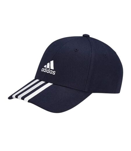 Casquette De Baseball Motif/style 3 Rayures Homme Bleu Marine Blanc Adidas