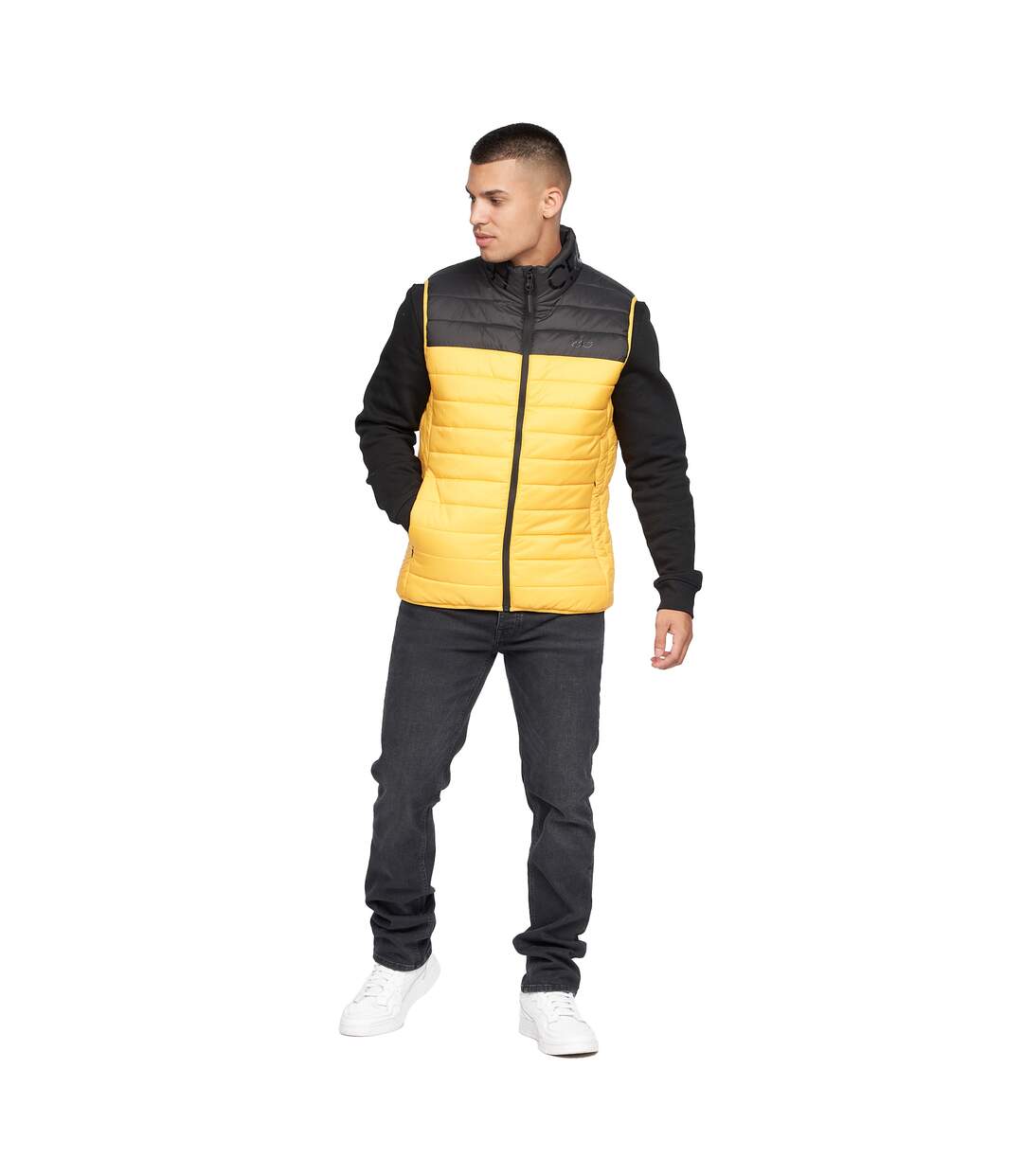 Veste Sans Manches Presnell Homme Jaune Crosshatch-1