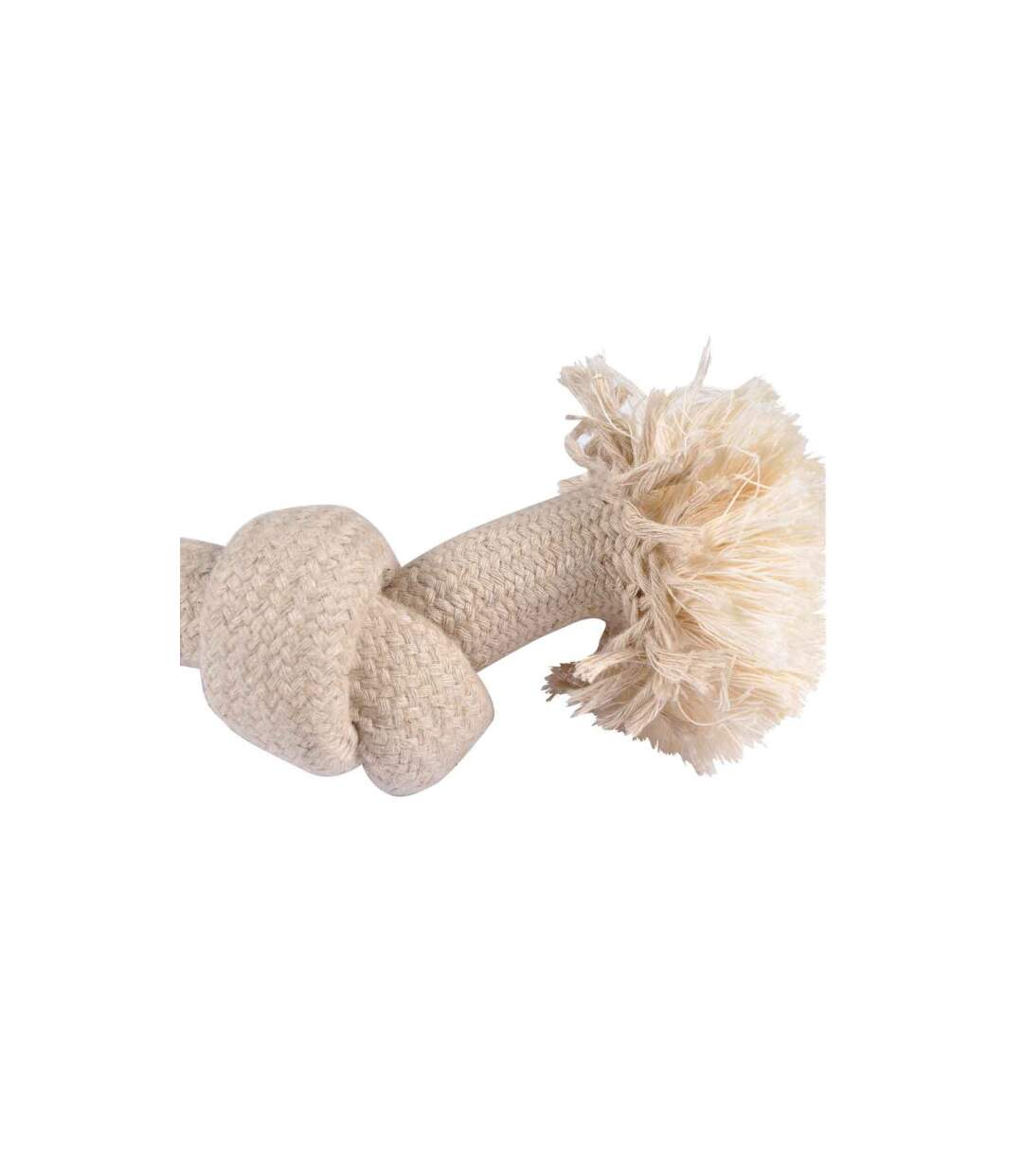 Jouet pour Chien Corde 2 Nœuds 30cm Naturel-3